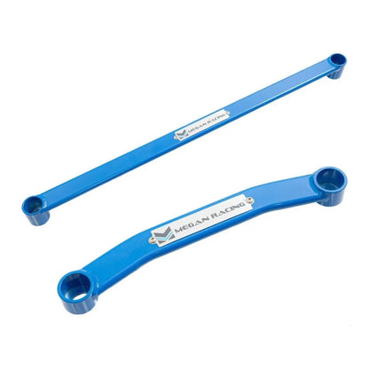 MEGAN Blue Front + Rear Lower Brace Chassis bar for Elantra 16-20 AD *Multi Link