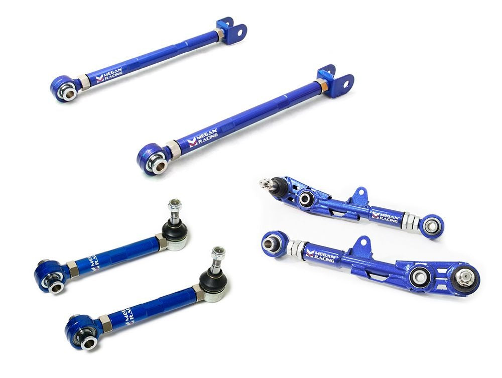 MEGAN 6pc Rear Lower Camber + Traction Rod + Toe Control Arm for Supra 93-98 