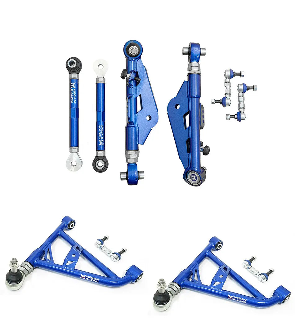 MEGAN 6pc Front & Rear Lower Control Arm Tension Rod for 180sx 240sx S13 Silvia