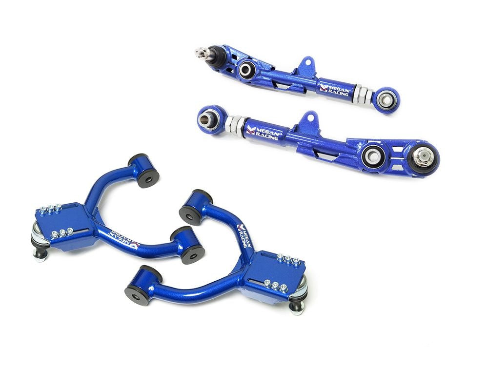 MEGAN 4pc Front Upper + Rear Lower Camber Control Arm for Toyota Supra 93-98 MK4