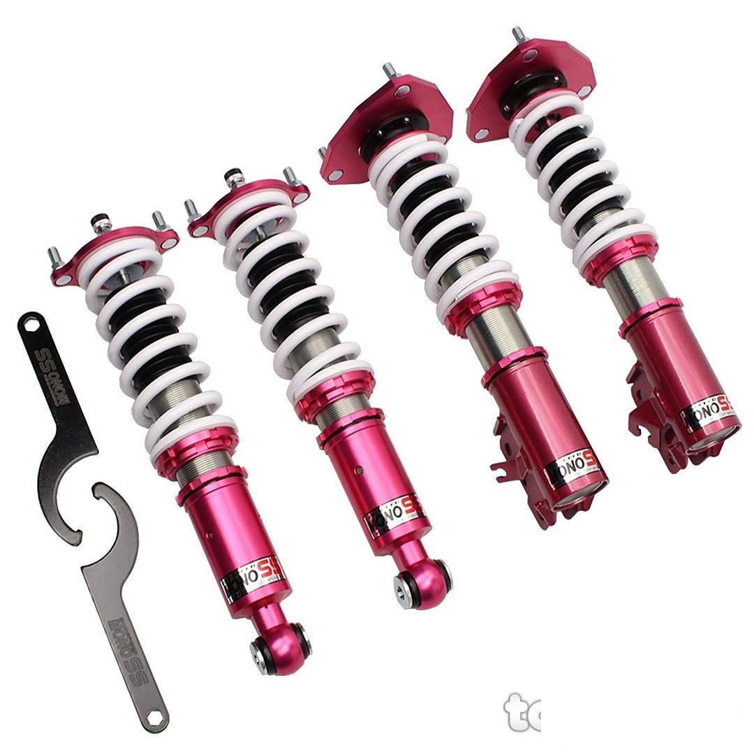 Godspeed 16way MonoSS Suspension Coilover Shock+Spring+Camber for Mirage 97-01