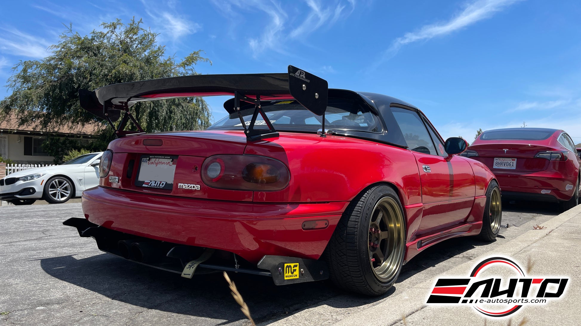  APR Spoiler Wing AS-105907 on 1990 NA Red Miata