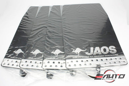 JAOS Front + Rear Black Mud Guard3 Guard Flap for Jeep Wrangler JK 07-18 2/4Door