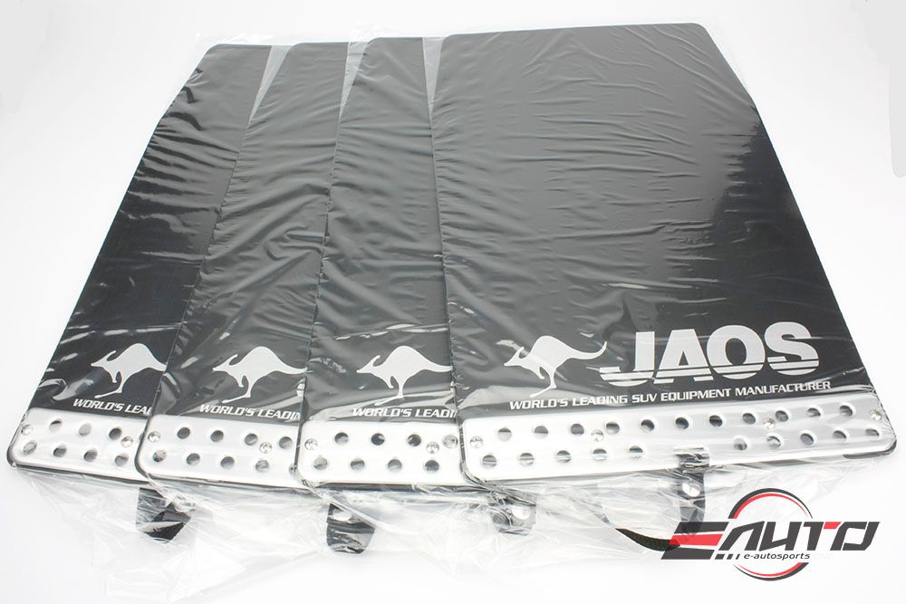 JAOS Front + Rear Black Mud Guard3 Guard Flap for Jeep Wrangler JL 18-25 2/4Door