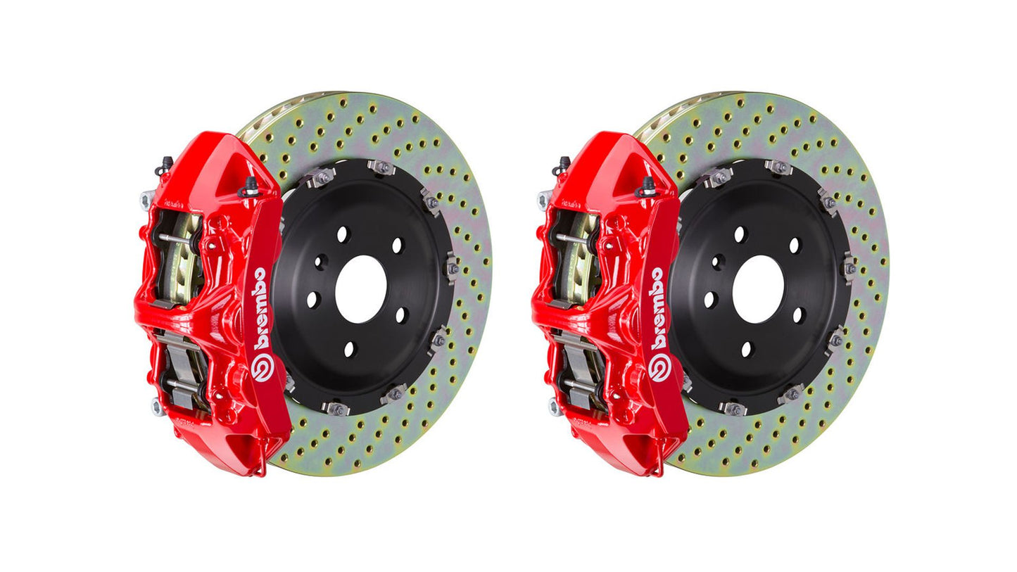 Brembo Front GT Big Brake BBK 6piston Red 380x34 Drill Disc TT RS 2.5 12+ 8J