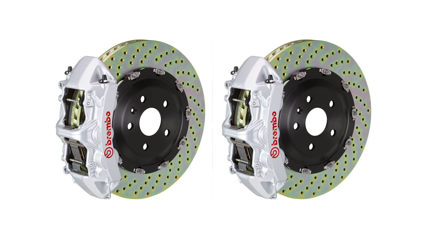 Brembo Front GT Big Brake 6Pot Silver 380x34 Drill Disc Benz CLS550 12-14 C218