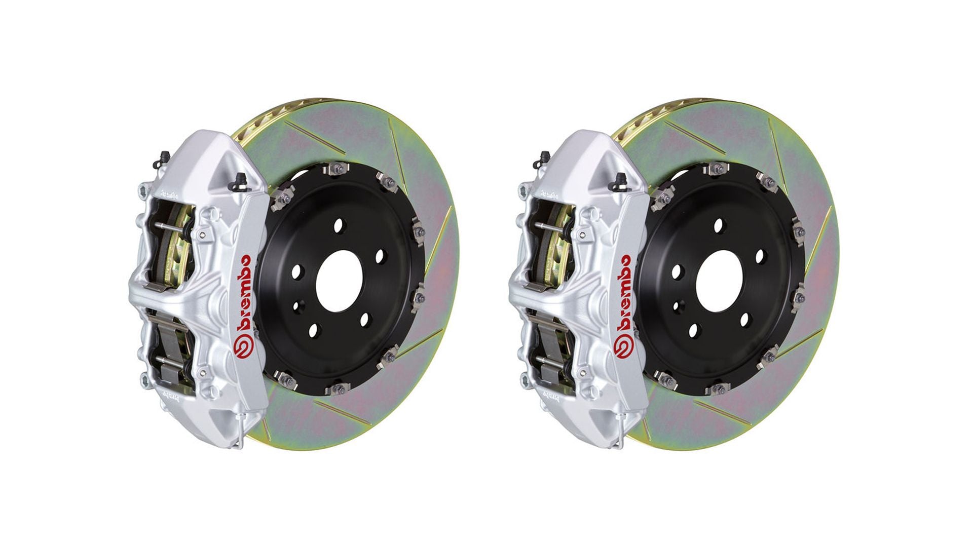 Brembo Front GT Brake 6pot Silver 365x34 Slot Rotor for Benz CLA250 A250 GLA250