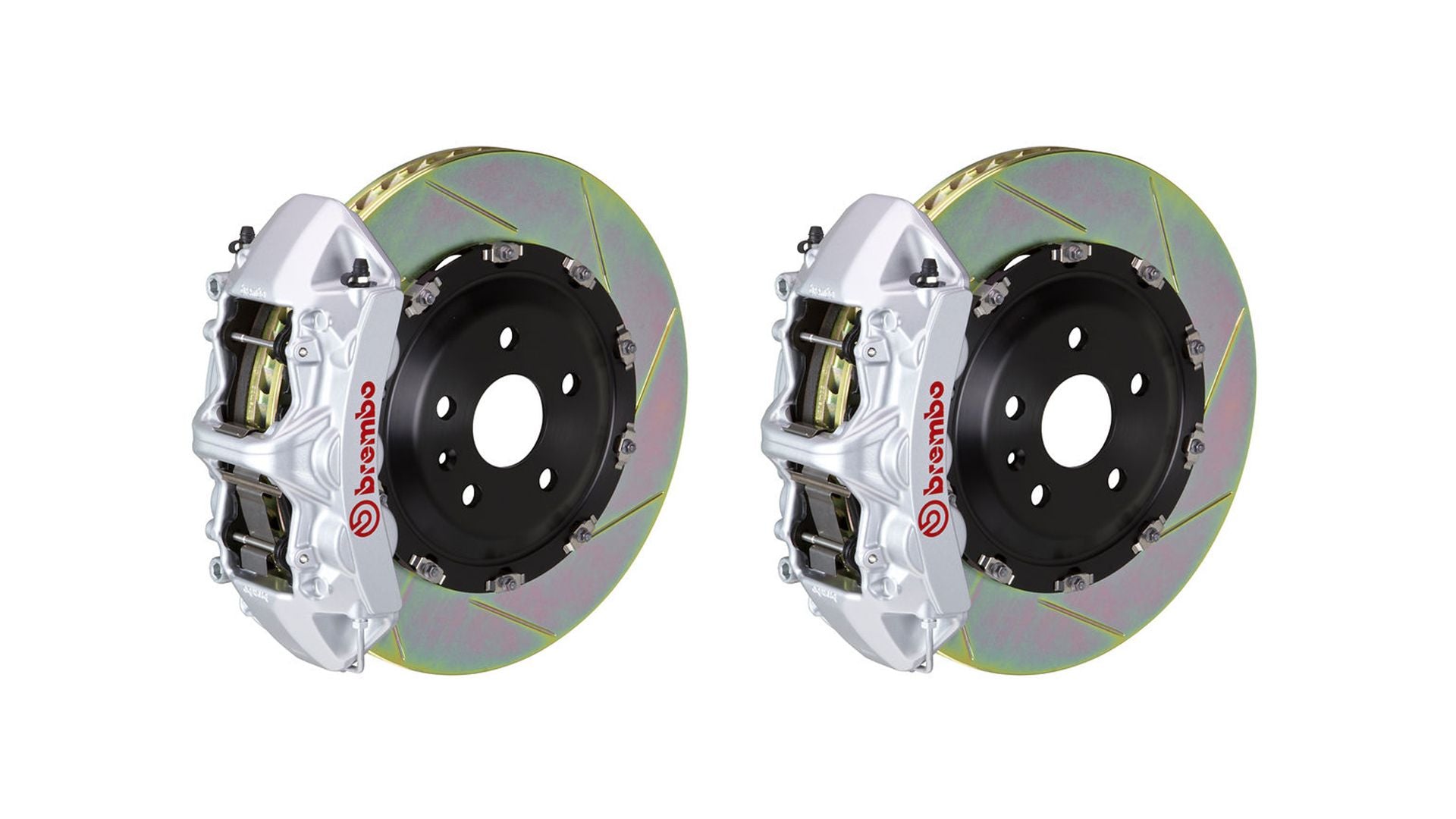 Brembo Front GT BBK Brake 6piston Silver 365x34 Slot Disc Corvette C6 Z51 05-14