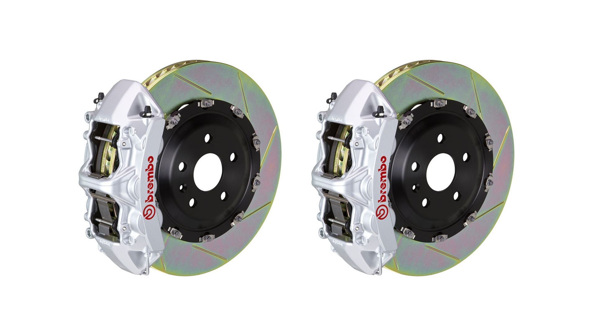 Brembo Front GT Big Brake BBK 6piston Silver 380x34 Slot Disc Camaro SS 10-14