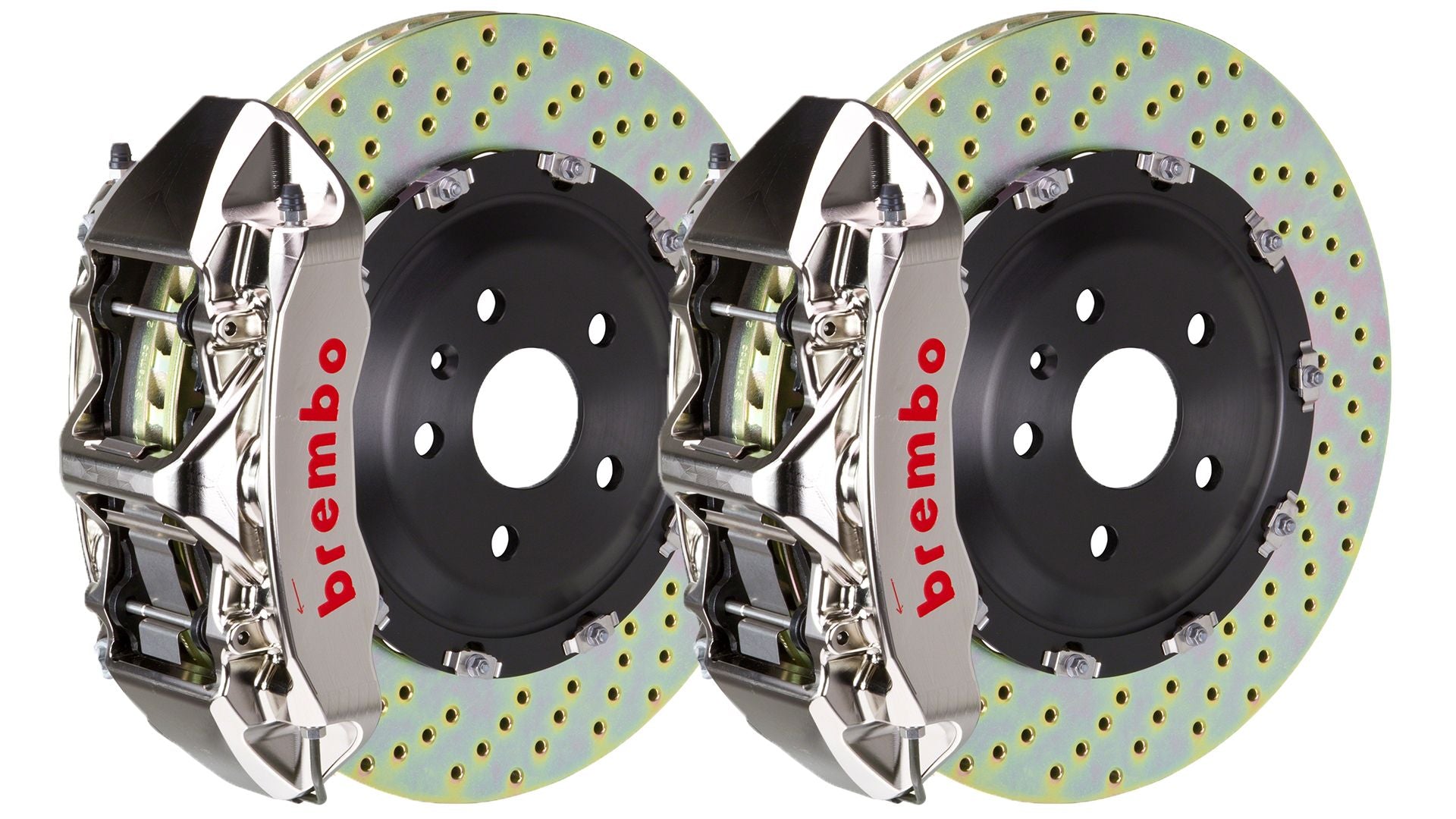 Brembo Front GT Brake 6Pot Caliper GT-R 405x34 Drill Disc 958 Cayenne S Turbo