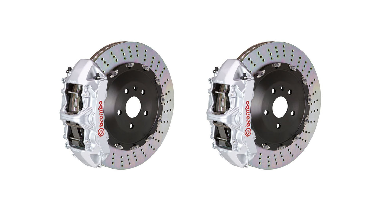 Brembo Front GT BBK Brake 6pot Caliper Silver 405x34 Drill Disc Murcielago 01-04