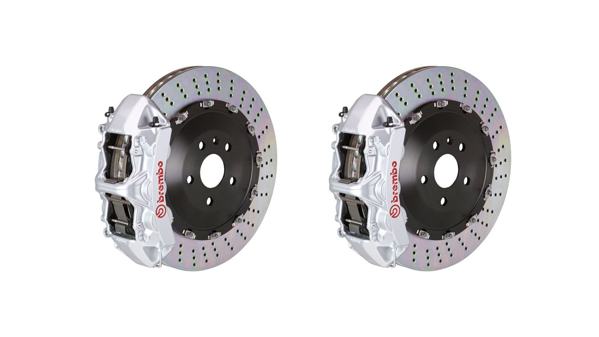 Brembo Front GT Brake 6Pot Caliper Silver 405x34 Drill Disc 958 Cayenne S Turbo
