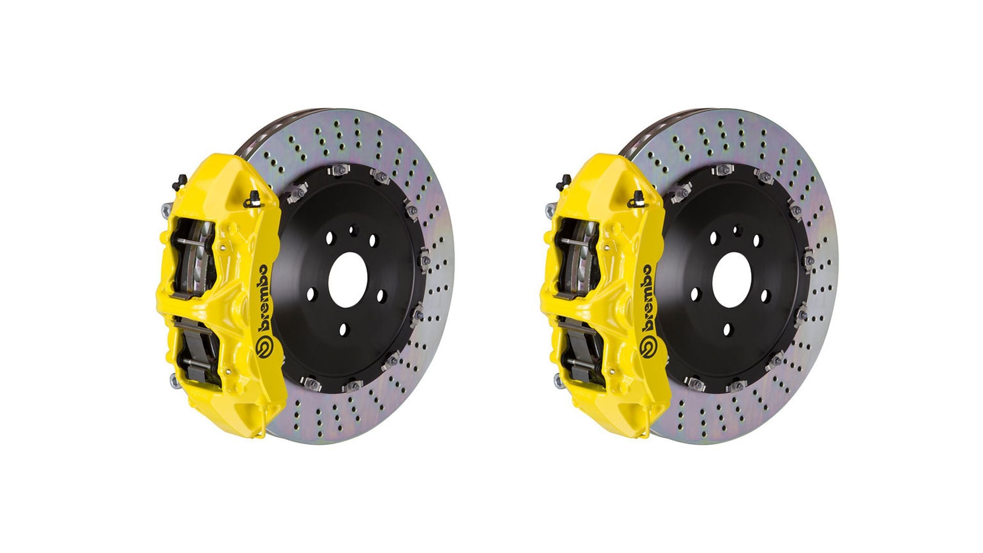 BREMBO Front GT BBK Big Brake Kit 6piston Yellow 380x34 Drill A6 A7 C7 3.0 12-14