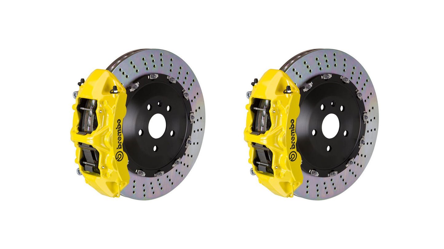 Brembo Front GT Big Brake BBK 6piston Yellow 380x34 Drill Disc TT RS 2.5 12+ 8J