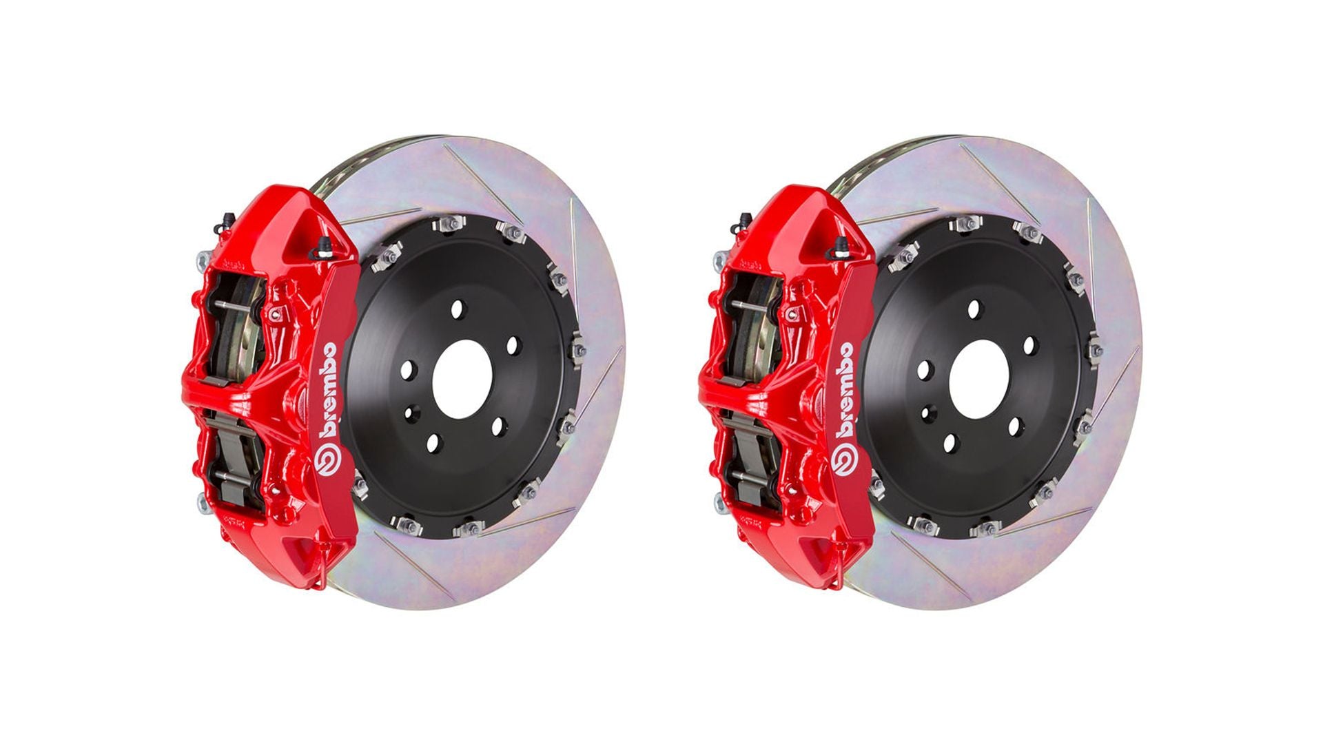 Brembo Front GT BBK Big Brake 6piston Red 405x32 Slot Disc Camaro SS ZL1 10-14