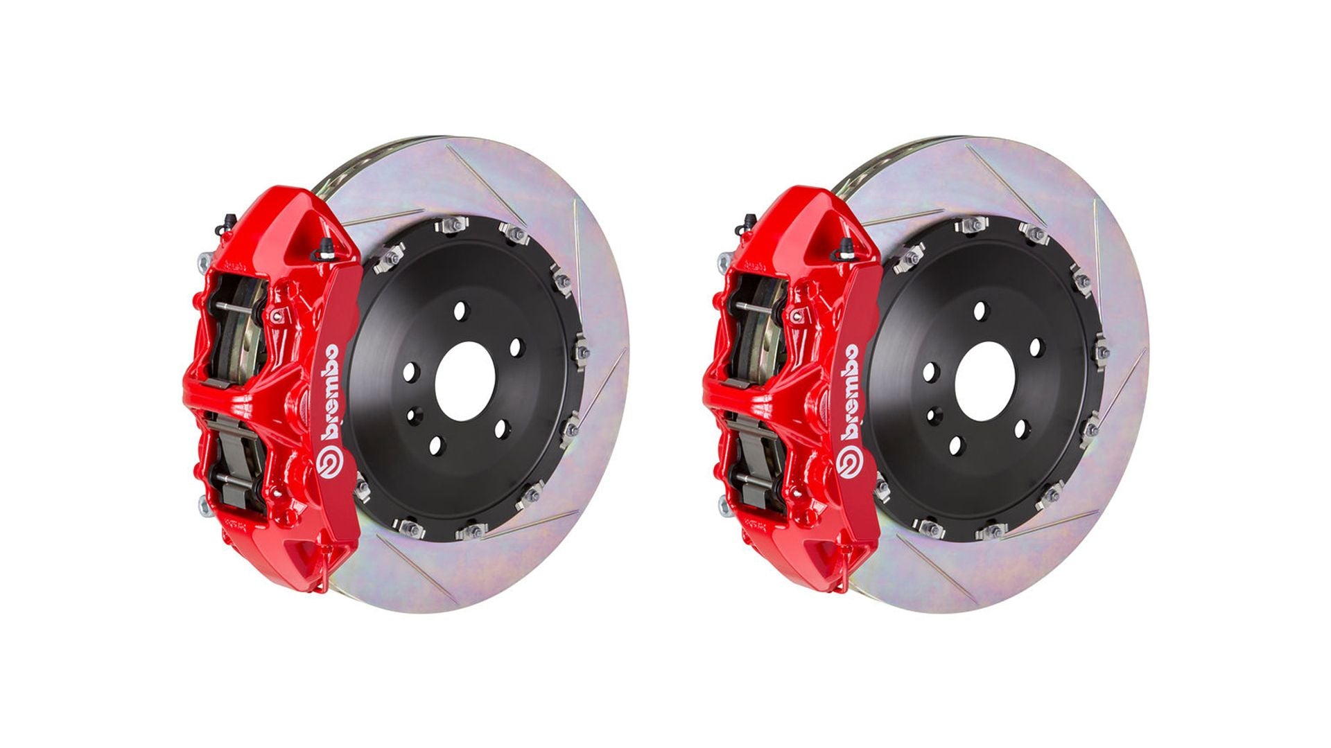 Brembo Front GT BBK Brake 6piston Red 405x34 Slot Disc Cadillac CTS-V 09-14