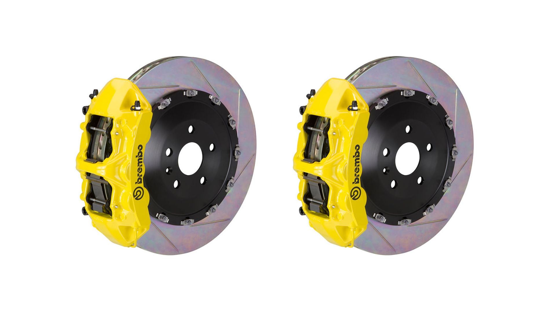 Brembo Front GT BBK Brake 6pt Caliper Yellow 405x34 Slot Rotor Range Rover 10-12