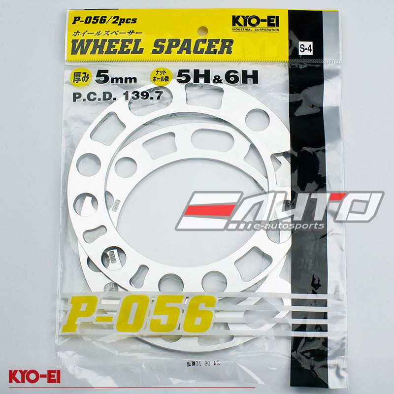 JDM KICS KYO-EI 2pc 5mm Rim Wheel Spacer Adapter 5x139 6x139 5H 6H PCD 139.7