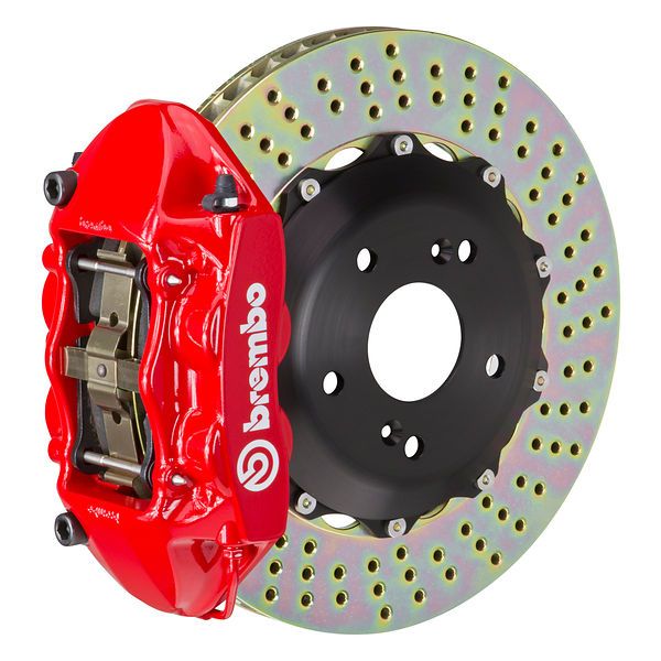 Brembo Rear GT Big Brake BBK 4piston Red 328x28 Drill Disc TT TTS RS 07-14