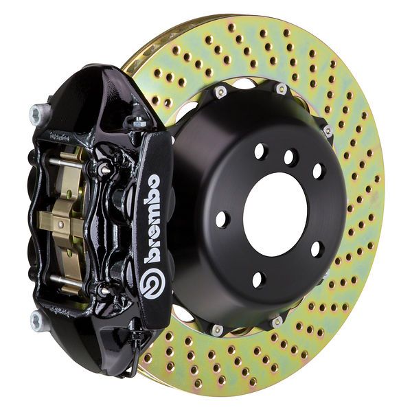 Brembo Rear GT Brake 4pot Caliper Black 380x28 Drill Disc LX570 Land Cruiser 16+
