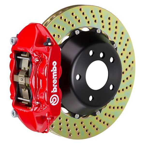 BREMBO Rear GT BBK Big Brake 4pot Silver 345x28 Drill BMW F30 335i xDrive MSport