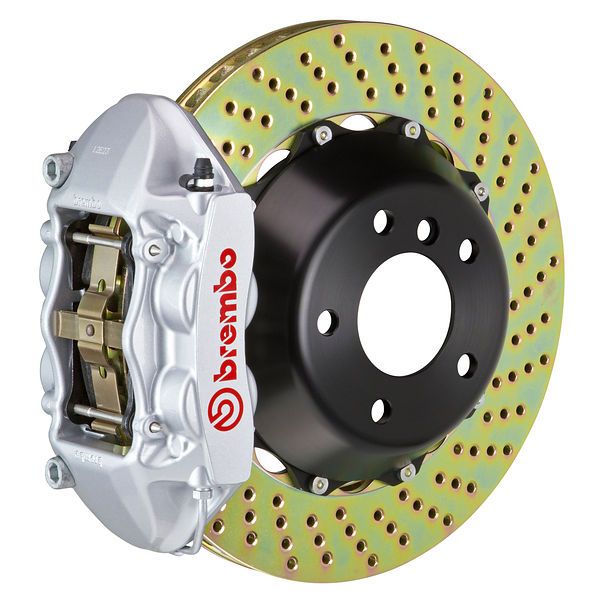 BREMBO Rear GT BBK Big Brake Kit 4piston Yellow 345x28 Drill Disc BMW F30 328i