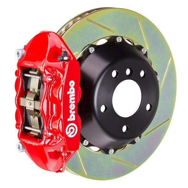 Brembo Rear GT Brake BBK 4piston P Caliper Red 345x28 Slot BMW E65 E66 3/05>