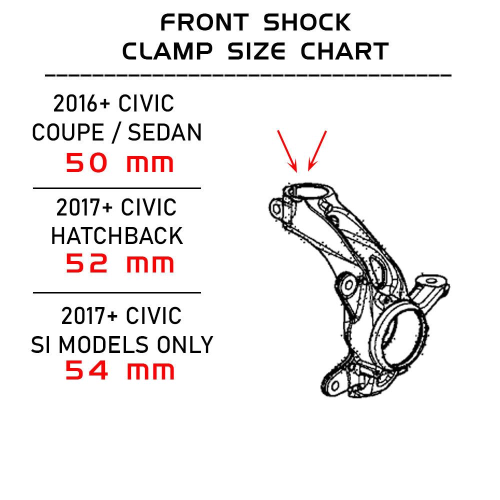 Rev9 Hyper Street II Coilover Shock+Spring for Civic 16-20 Coupe/Sedan *non Si* - E Auto Inc.