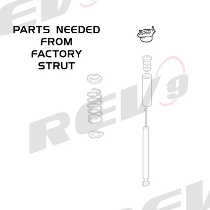 Rev9 Hyper Street II Coilover Shock+Spring for W204 C250 C300 C350 08-14 RWD - E Auto Inc.