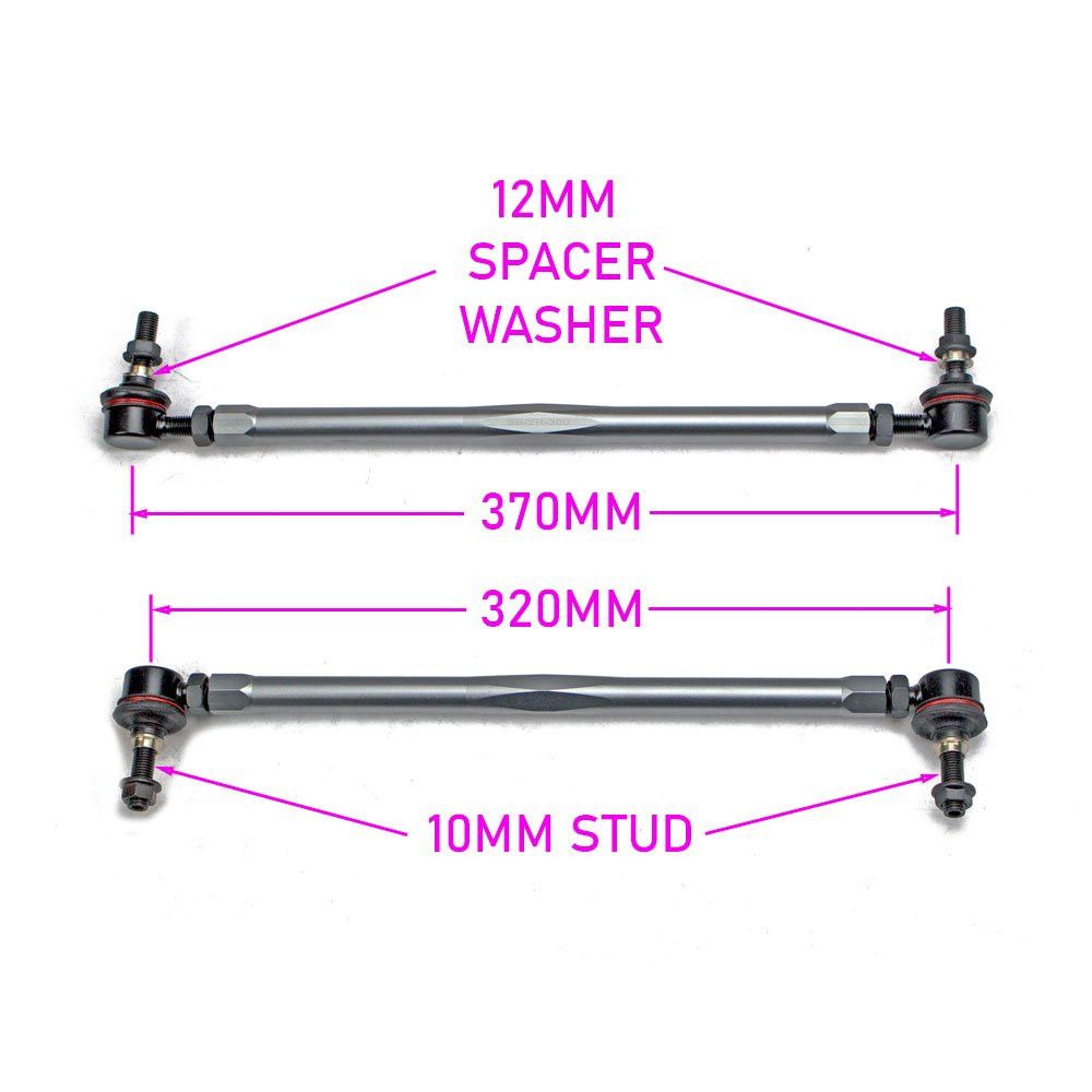 Godspeed Universal Swaybar Sway Bar Link Adjustable 320mm~370mm 10/12mm Bolt