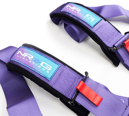 NRG Innovations SFI Rated 5 Point Racing 3" Seat Belt Harness CAM LOCK