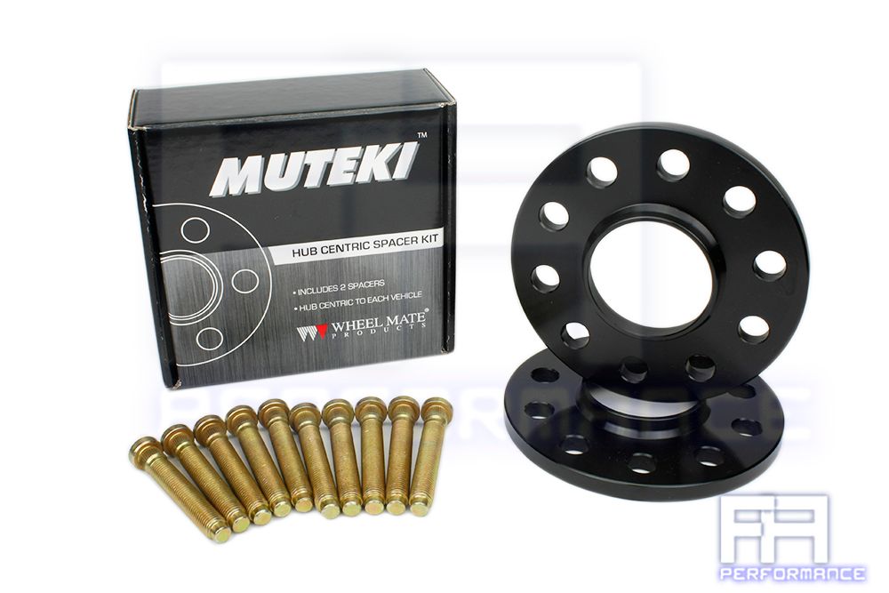 Muteki Forged 10mm Hub Centric Wheel Spacer 5x114 64.1 + Stud 12x1.5 12.22 Knurl