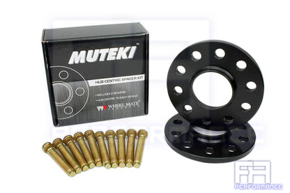 Muteki Forged 10mm Hub Centric Wheel Spacer 5x114 64.1 + Stud 12x1.5 12.22 Knurl