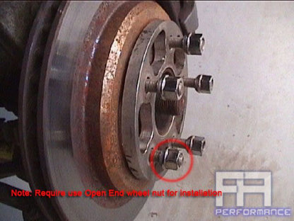 Muteki Forged 10mm Hub Centric Wheel Spacer 5x100 56.1 +Stud 12x1.25 14.38 Knurl