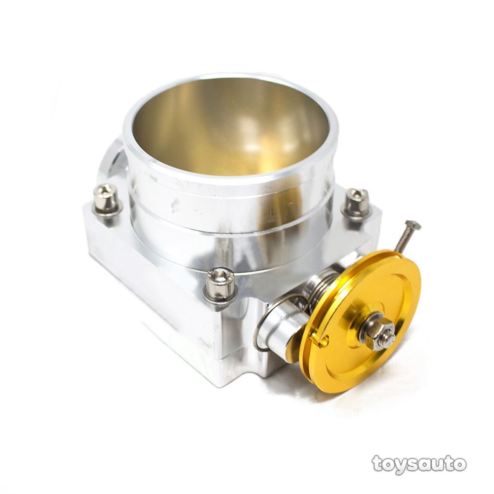 Rev9 90mm Universal Billet *Cable Drive* Aluminum Throttle Body + Adapter Plate