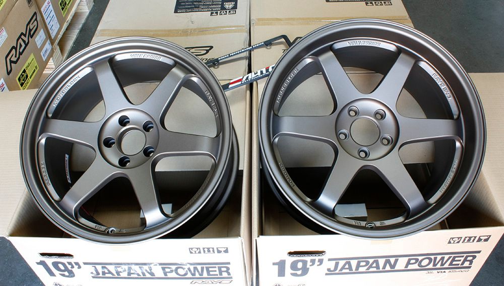 Rays TE37SL Blast Bronze Wheels 19x9.5 +22 19x10.5 +12 5x114, Set 4 Stagger