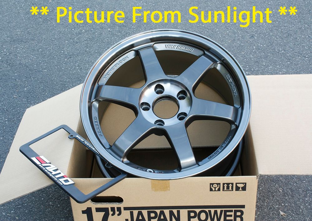 Rays Volk TE37SL Pressed Graphite Wheel 17x8.5 +40 5x114, Set 4 16.5lbs