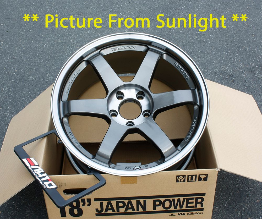 Rays TE37SL Graphite Wheel Rim 18" 18x9.5 +22 5x114 for 300zx G35 G37 350z 370z