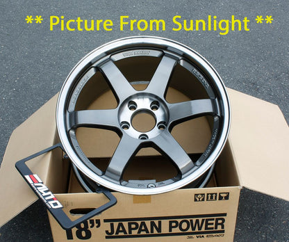Rays TE37SL Graphite Wheel Rim 18" 18x9.5 +22 5x114 for 300zx G35 G37 350z 370z