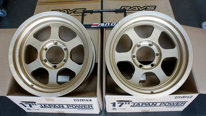 Rays Volk Racing TE37XT Gold Wheels 17x8.5 -10 6x139 Set of 4