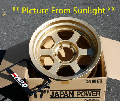 Rays TE37XT Gold Wheels 17x8.5 -10 6x139.7 Tundra Sequoia LC250 LC300
