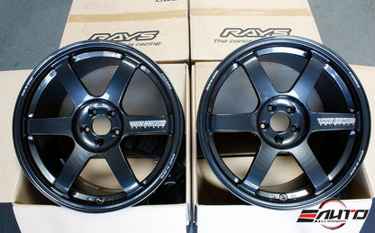 Rays Volk TE37 Saga Diamond Dark Gunmetal Wheel Rim 18" 18x9.5 +38 5x114 For Accord WRX STI IS250 RC300
