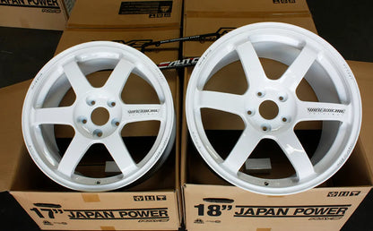 Rays TE37 Saga S-plus Dash White Wheel17x8 18x10 - Acura NSX 91-05