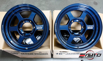 Rays Volk RacingTE37x Progressive Wheel Rim 16x8 +0 6x139 *Mag Blue* 16.5lbs