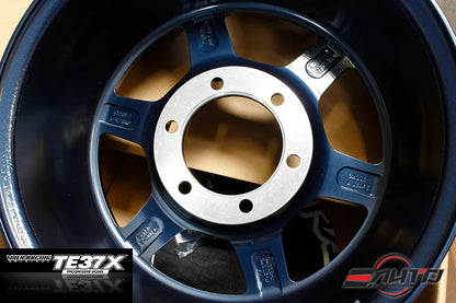 Rays Volk RacingTE37x Progressive Wheel Rim 16x8 +0 6x139 *Mag Blue* 16.5lbs