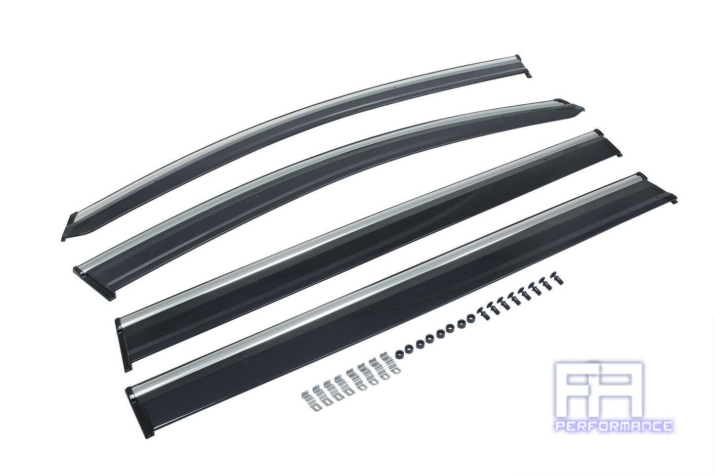 Manzo Window Visors Rain Wind Guards Shade *Clip On* For Honda Odyssey 11-17 RL5