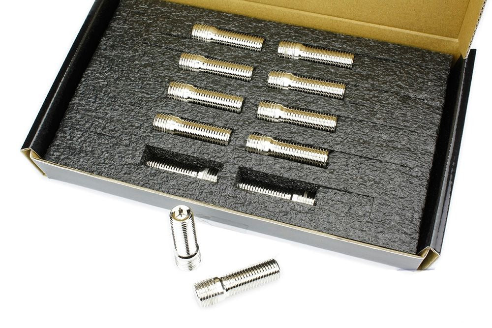  MEVIUS 20pc 44mm 14x1.5 to 12x1.5 Rim Wheel Stud Conversion Converter Adapter