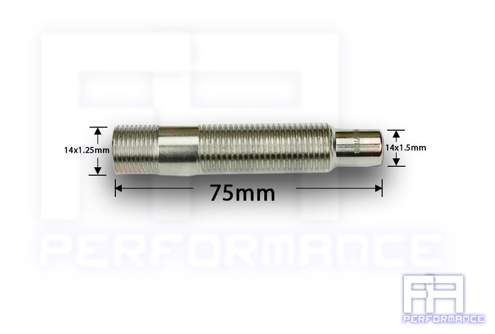 MEVIUS 20pc 75mm 14x1.25 to 14x1.5 Rim Wheel Stud Conversion Converter Adapter