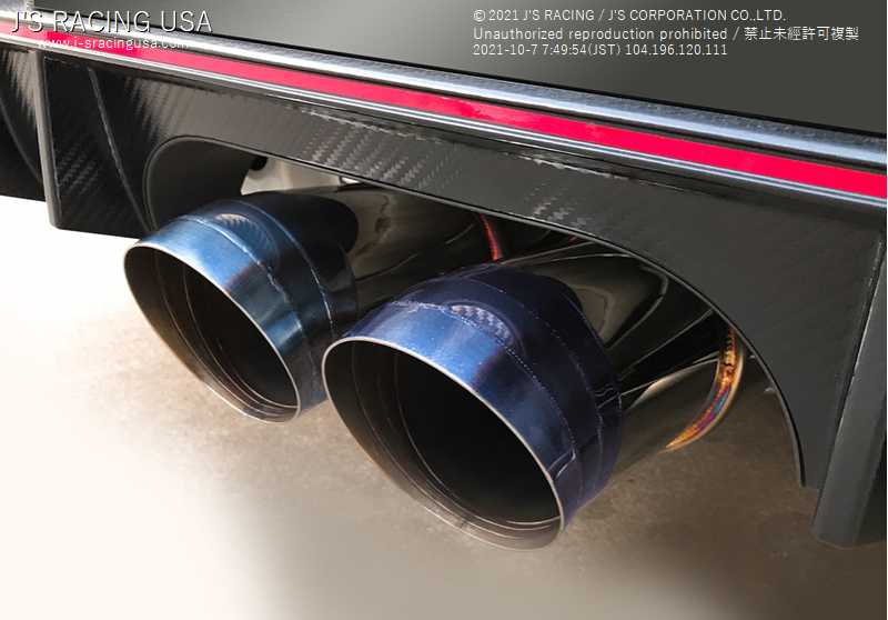 J'S RACING Civic Type-R FK8 C304 SUS Exhaust Dual 70RS Plus Street Legal