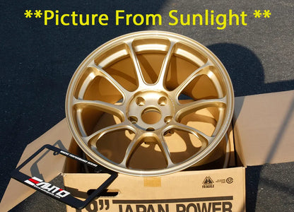 Rays ZE40 *Gold* Wheels 18x10 +35 18x12 +20  5x114 Drag for GTR R35 09-21